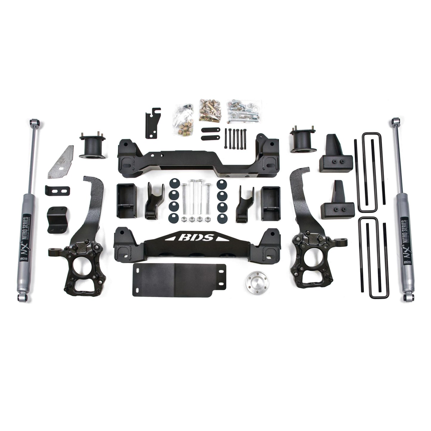 BDS Suspension | 4 Inch Lift Kit Ford F150 15-20 4WD 3 Inch Block Kit Fox 2.0 Performance Shocks | BDS1908FS