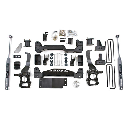 BDS Suspension | 4 Inch Lift Kit Ford F150 15-20 4WD 3 Inch Block Kit Fox 2.0 Performance Shocks | BDS1908FS