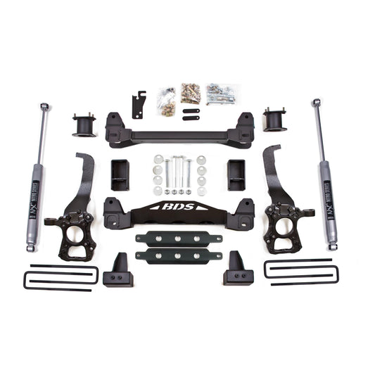 BDS Suspension | 4 Inch Lift Kit Ford F150 15-20 2WD 3 Inch Block Kit Fox 2.0 Performance Shocks | BDS1909FS