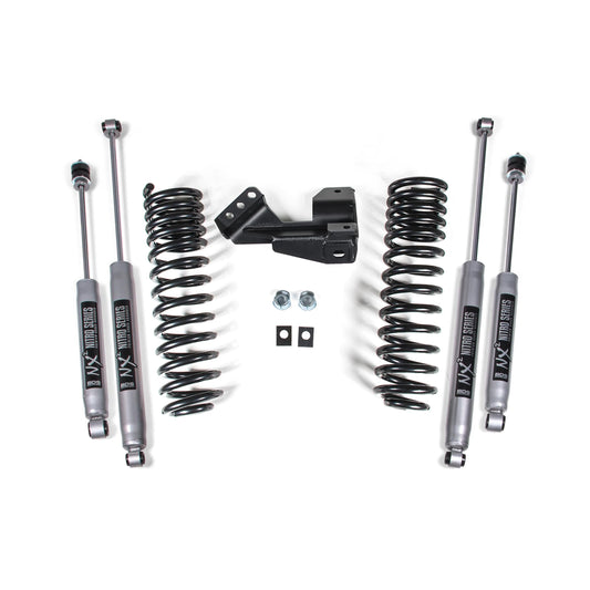 BDS Suspension | 1-2 Inch Leveling Kit Performance Spring Ford F250/F350 Super Duty 1 Inch Lift 17-19 2 Inch Lift: 20-23 4WD Diesel & Gas Fox 2.0 Performance Shocks | BDS1910FS