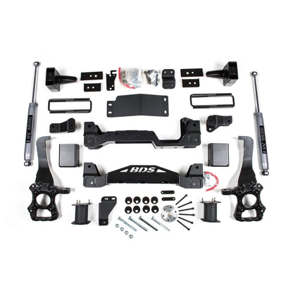 BDS Suspension | 6 Inch Lift Kit Ford F150 15-20 4WD 4 Inch Block Kit Fox 2.0 Performance Shocks | BDS1922FS