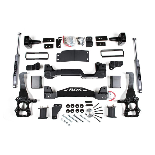 BDS Suspension | 6 Inch Lift Kit Ford F150 15-20 4WD 4 Inch Block Kit Fox 2.0 Performance Shocks | BDS1922FS