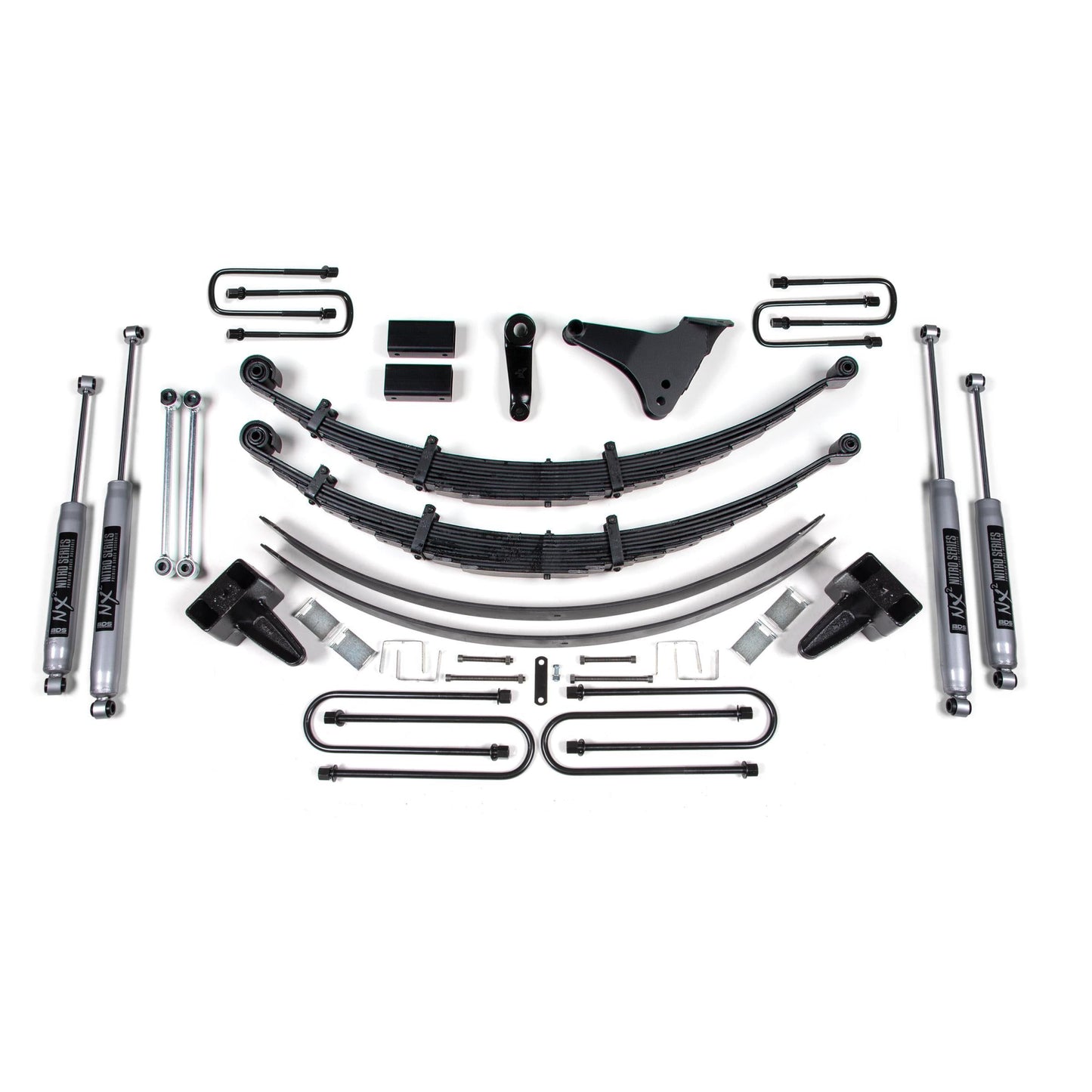 BDS Suspension | 6 Inch Lift Kit Ford F250/F350 Super Duty 99-04 4WD Square U Bolt Before 2-99 Block Kit without Factory Overload Fox 2.0 Performance | BDS1923FS