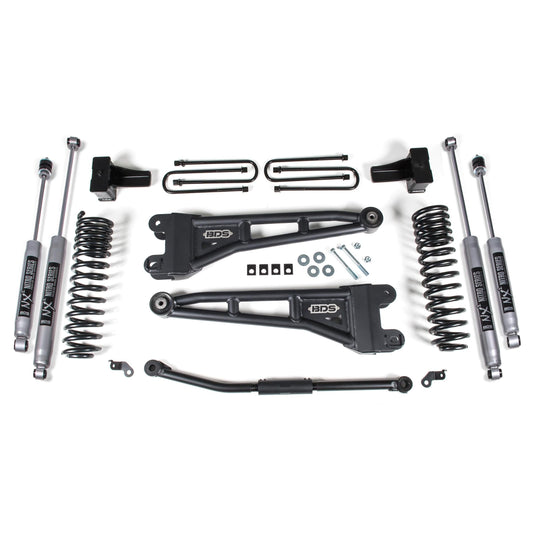BDS Suspension | 2.5 Inch Lift Kit w/ Radius Arm Ford F250/F350 Super Duty 11-16 4WD Diesel 5 Inch Block Kit Fox 2.0 Performance Shock | BDS1926FS