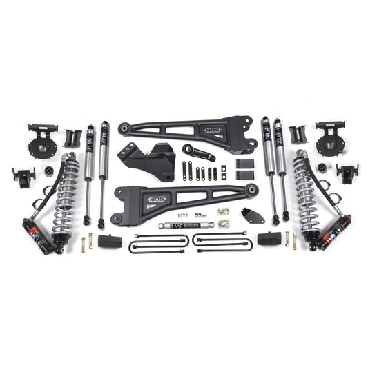 BDS Suspension | 4 Inch Lift Kit w/ Radius Arm FOX 2.5 Performance Elite Coil-Over Conversion Ford F250/F350 Super Duty 08-10 4WD Diesel Block Kit Without Factory Overload | BDS1937FPE