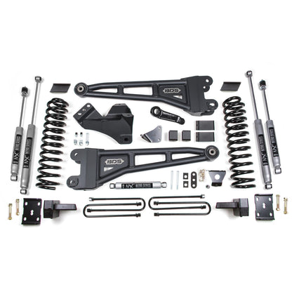 BDS Suspension | 6 Inch Lift Kit w/ Radius Arm Ford F250/F350 Super Duty 05-07 4WD Diesel 4 Inch Block Without Overload Fox 2.0 Performance | BDS1943FS