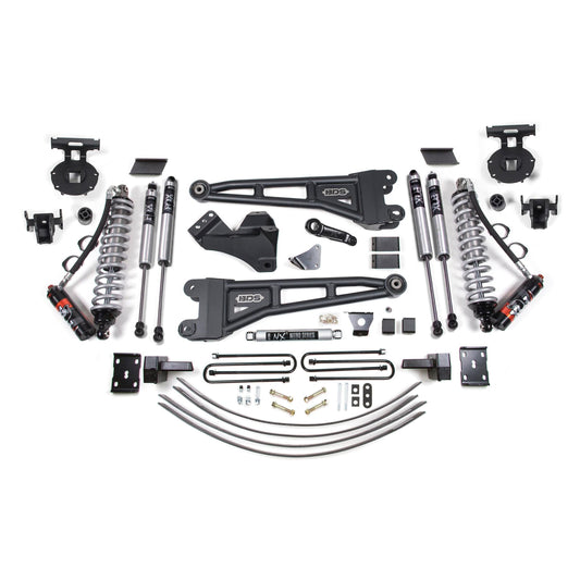 BDS Suspension | 6 Inch Lift Kit w/ Radius Arm FOX 2.5 Performance Elite Coil-Over Conversion Ford F250/F350 Super Duty 05-07 4WD Diesel 4 Inch Block Add A Leaf With Overload | BDS1946FPE