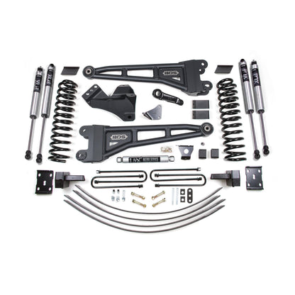 BDS Suspension | 6 Inch Lift Kit w/ Radius Arm Ford F250/F350 Super Duty 05-07 4WD Diesel 4 Inch Block Kit Add A leaf With Overload Fox 2.0 Performance Shocks | BDS1946FS