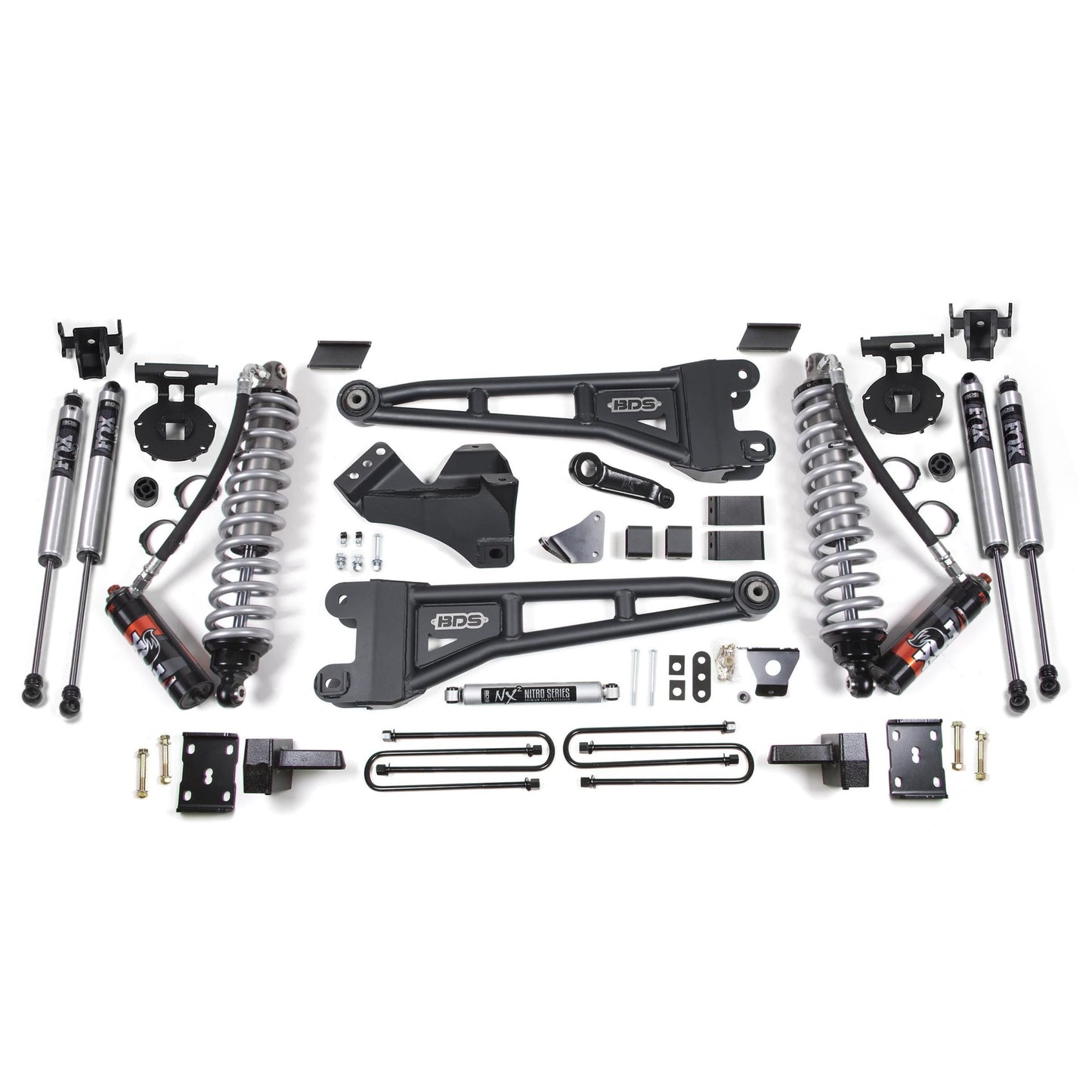 BDS Suspension | 6 Inch Lift Kit w/ Radius Arm FOX 2.5 Performance Elite Coil-Over Conversion Ford F250/F350 Super Duty 08-10 4WD Diesel Block Kit Without Factory Overload | BDS1953FPE