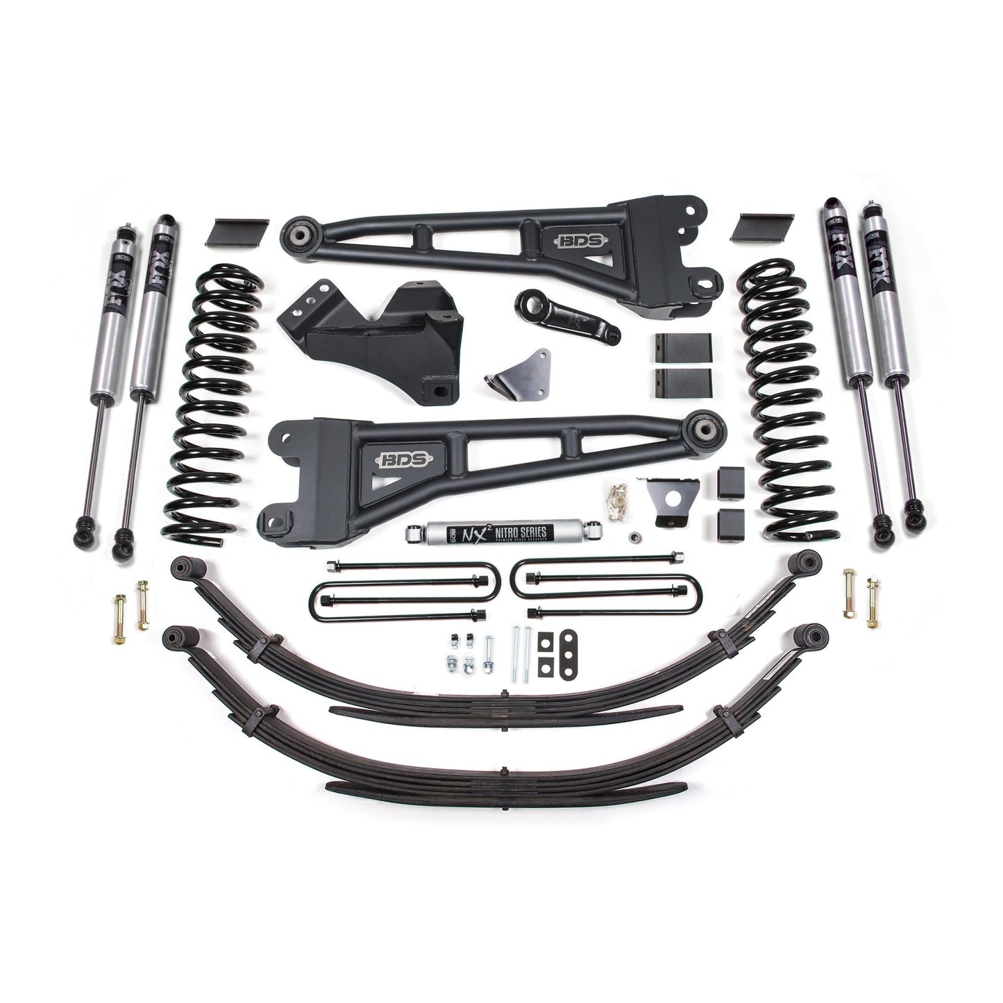 BDS Suspension | 6 Inch Lift Kit w/ Radius Arm Ford F250/F350 Super Duty 08-10 4WD Diesel Leaf Springs Fox 2.0 Performance | BDS1955FS