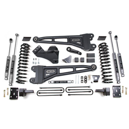 BDS Suspension | 6 Inch Lift Kit w/ Radius Arm Ford F250/F350 Super Duty 08-10 4WD Gas Block with Factory Overload NX2 Nitro | BDS1957H