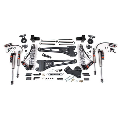BDS Suspension | 4 Inch Lift Kit w/ Radius Arm FOX 2.5 Performance Elite Coil-Over Conversion Ford F250/F350 Super Duty 17-19 4WD Diesel 5 Inch Block 3 Leaf Main FOX 2.5 Performance Elite | BDS1966FPE