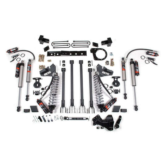 BDS Suspension | 6 Inch Lift Kit w/ 4-Link FOX 2.5 Performance Elite Coil-Over Conversion Ford F250/F350 Super Duty 17-19 4WD Diesel Block Kit | BDS1979FPE