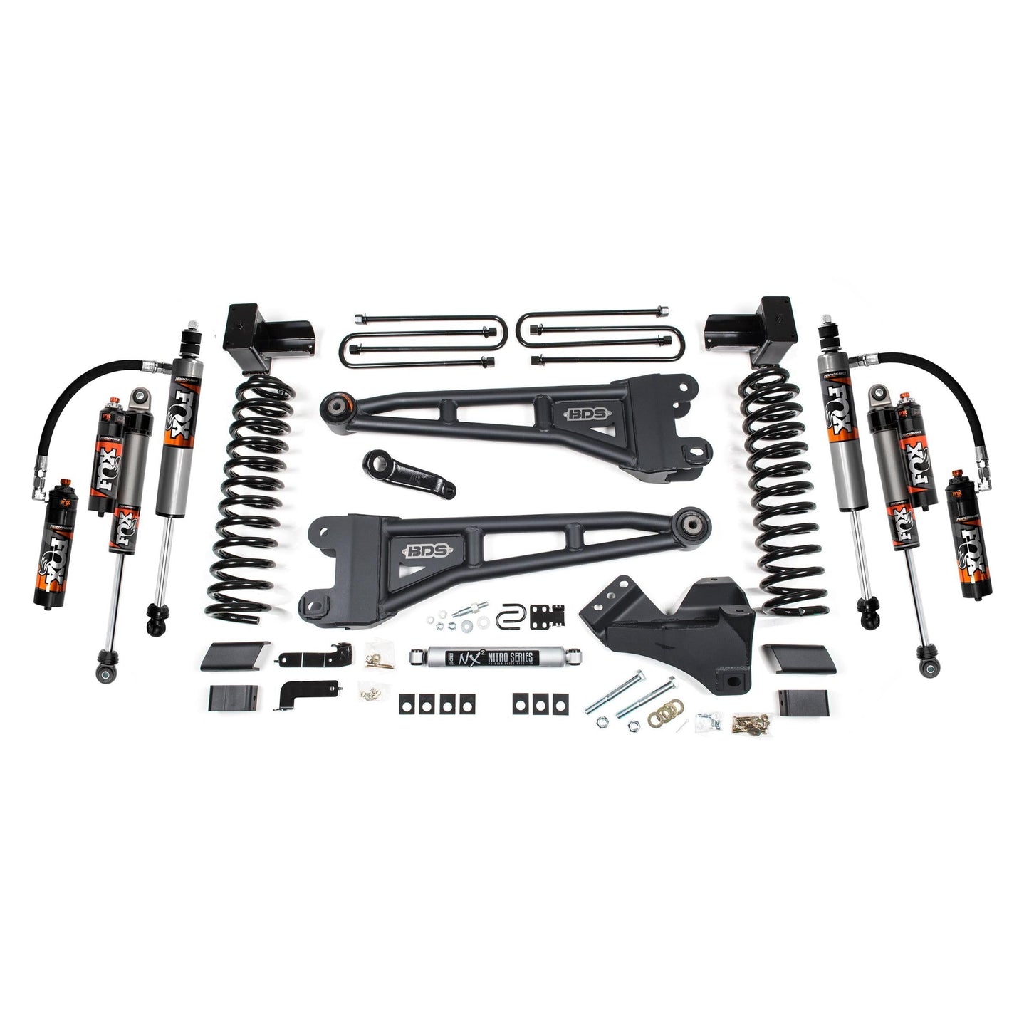 BDS Suspension | 5 Inch Lift Kit w/ Radius Arm Ford F250/F350 Super Duty 20-22 4WD Gas Fox 2.4 Performance Elite Shocks | BDS1990FPE