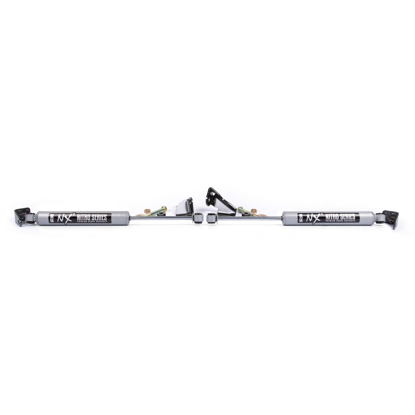 BDS Suspension | Dual Steering Stabilizer Kit w/ NX2 Shocks Ford F150 04-08 4WD With BDS Strut Spacers | BDS2019DH
