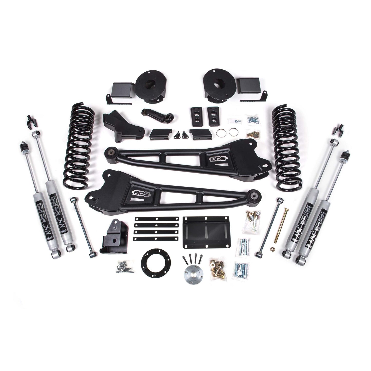 BDS Suspension | 6 Inch Lift Kit w/ Radius Arm Ram 2500 w/ Rear Air Ride 14-18 4WD Diesel Fox 2.0 Performance Shocks | BDS2102FS