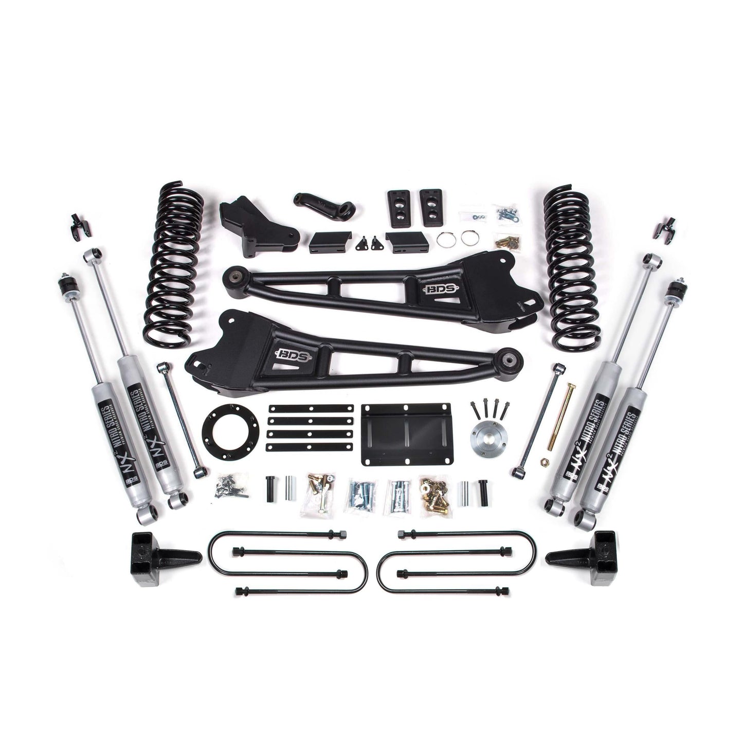 BDS Suspension | 6 Inch Lift Kit w/ Radius Arm Ram 3500 13-18 4WD Diesel Fox 2.0 Performance Shocks | BDS2104FS