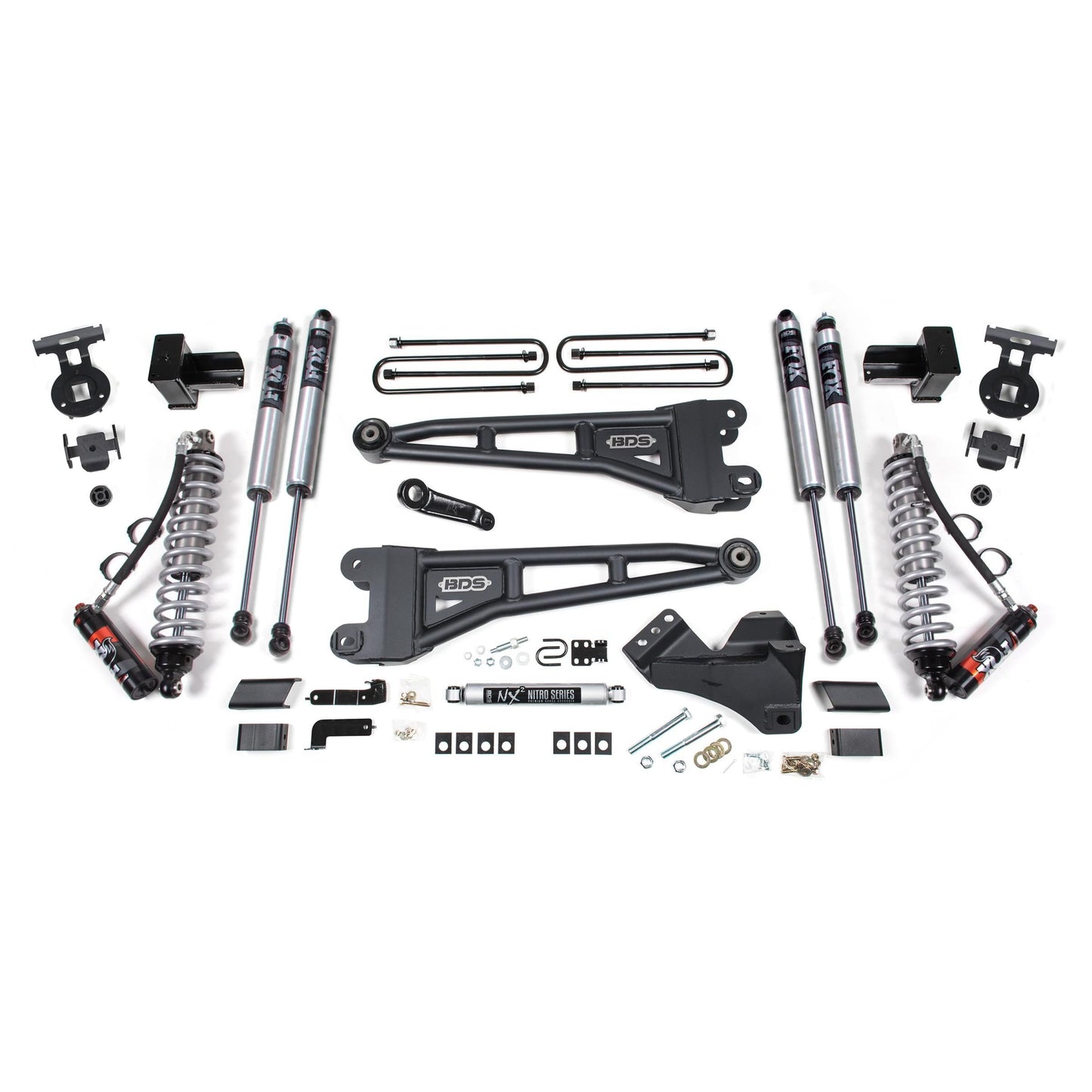 BDS Suspension | 5 Inch Lift Kit w/ Radius Arm FOX 2.5 Coil-Over Conversion Performance Elite Ford F250/F350 Super Duty 23-24 4WD Diesel Block w/ Overload 2.0 Performance | BDS2203FPE
