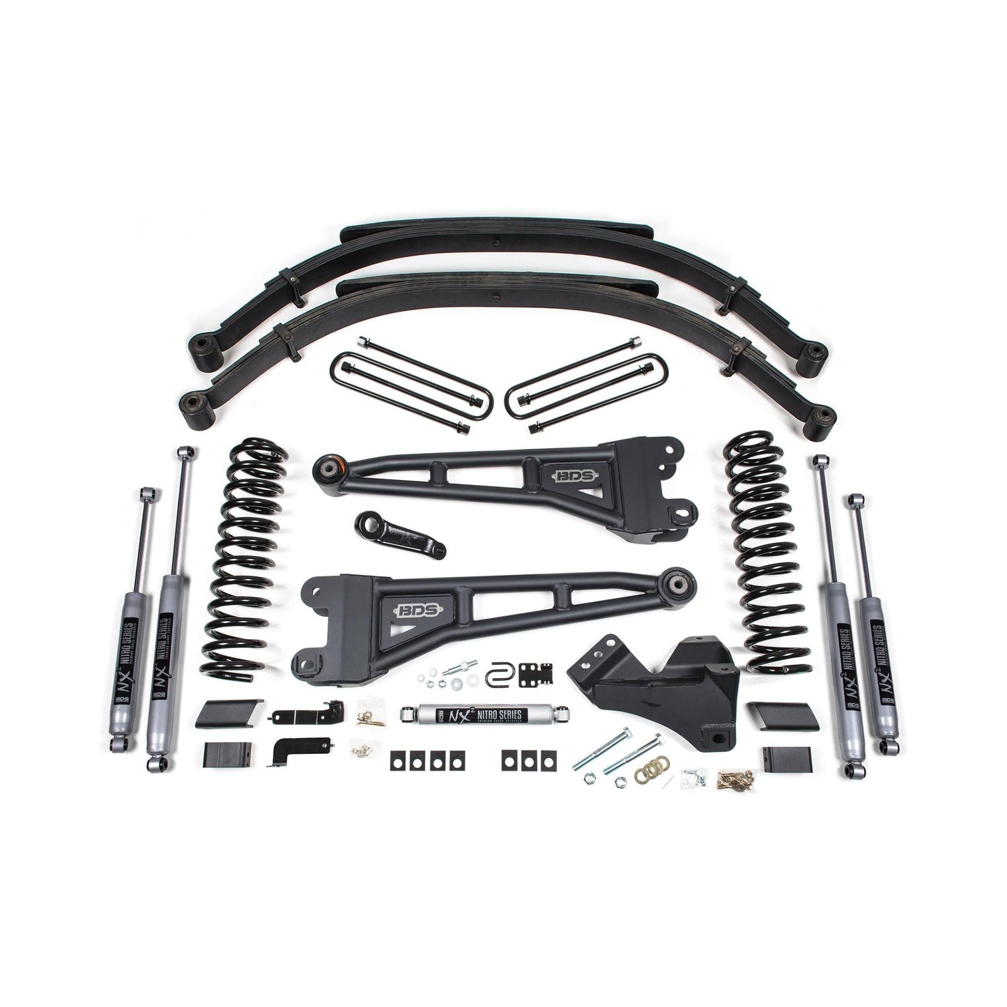 BDS Suspension | 5 Inch Lift Kit w/ Radius Arm Ford F250/F350 Super Duty 23-24 4WD Diesel Leaf Springs NX2 Nitro | BDS2208H