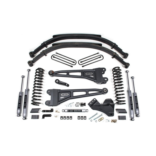 BDS Suspension | 5 Inch Lift Kit w/ Radius Arm Ford F250/F350 Super Duty 23-24 4WD Diesel Leaf Springs NX2 Nitro | BDS2208H