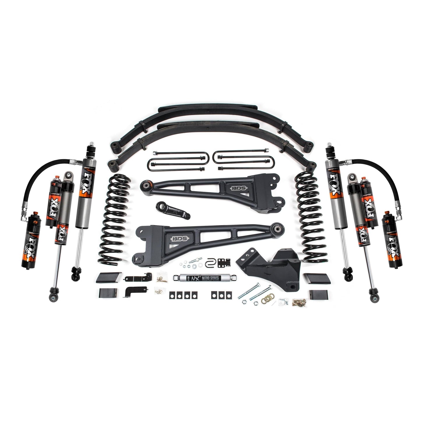 BDS Suspension | 5 Inch Lift Kit w/ Radius Arm Ford F250/F350 Super Duty 23-24 4WD Diesel Leaf Springs Fox 2.5 Performance Elite | BDS2210FPE