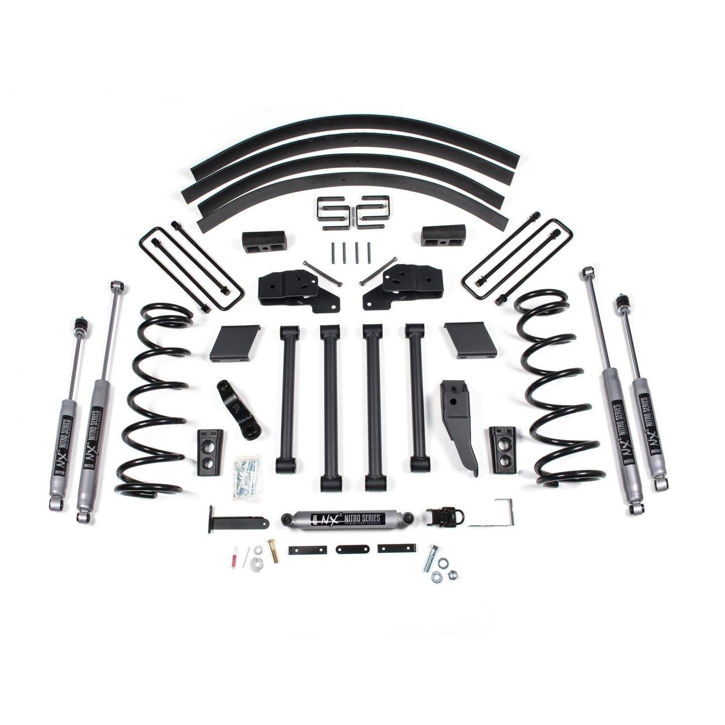 BDS Suspension | 5 Inch Lift Kit Dodge Ram 2500/3500 00-02 4WD Leaf Springs Fox 2.0 Performance | BDS221FS