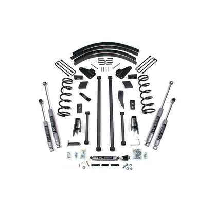 BDS Suspension | 5 Inch Lift Kit Long Arm Conversion Dodge Ram 2500/3500 00-02 4WD Leaf Springs Fox 2.0 Performance Shocks | BDS222FS