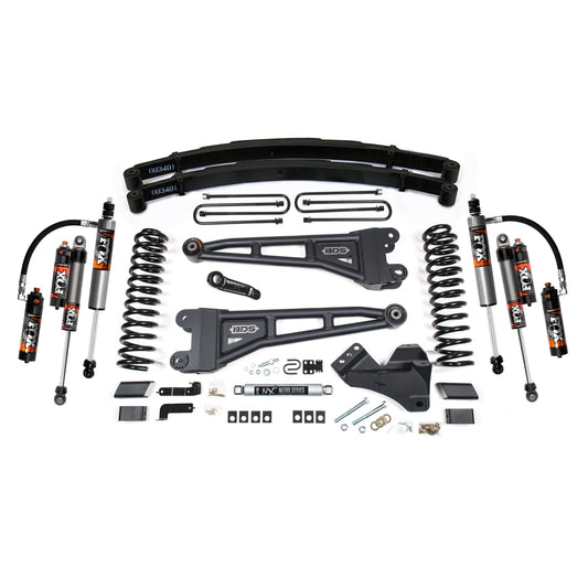 BDS Suspension | 4 Inch Lift Kit w/ Radius Arm Ford F250/F350 Super Duty 17-19 4WD Diesel Leaf Springs Fox 2.5 Performance Elite Shocks | BDS2233FPE