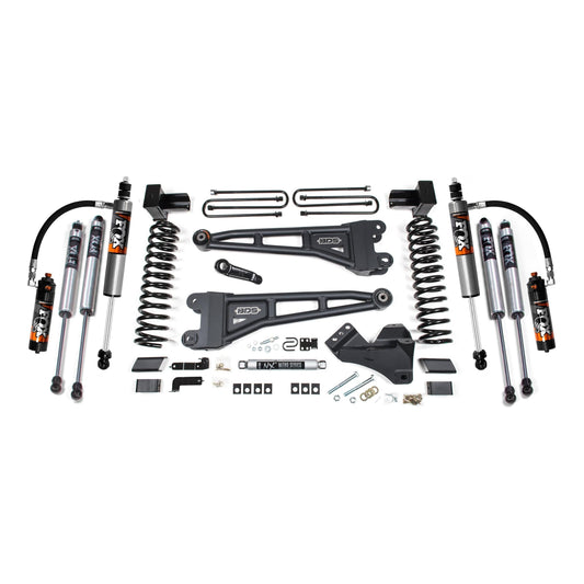 BDS Suspension | 5 Inch Lift Kit w/ Radius Arm Ford F250/F350 Super Duty 23-24 4WD Diesel 5 Inch Block with 2 Leaf Main Fox 2.5 Performance Elite | BDS2242FPE