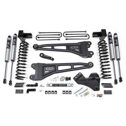 BDS Suspension | 5 Inch Lift Kit w/ Radius Arm Ford F250/F350 Super Duty 23-24 4WD Diesel 5 Inch Block with 2 Leaf Main Fox 2.0 Performance | BDS2242FS
