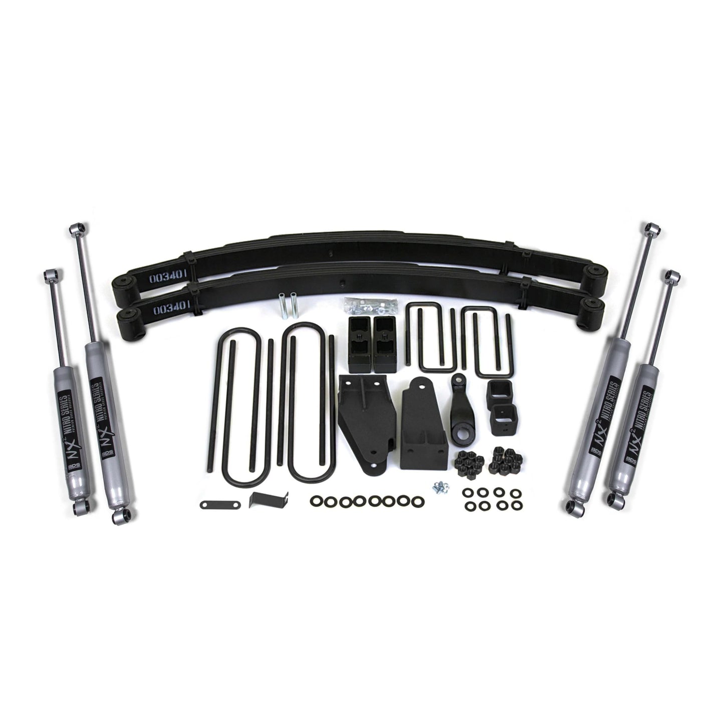 BDS Suspension | 4 Inch Lift Kit Ford F250 TTB 87-96 4WD Fox 2.0 Performance Shocks | BDS306FS