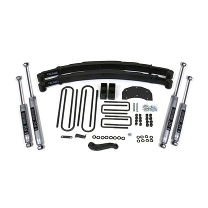 BDS Suspension | 4 Inch Lift Kit Ford F350 Monobeam 80-96 4WD Fox 2.0 Performance Shocks | BDS308FS