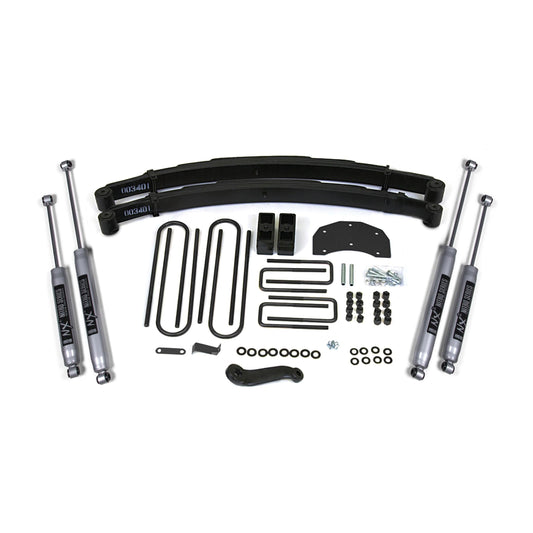 BDS Suspension | 4 Inch Lift Kit Ford F350 Monobeam 80-96 4WD Fox 2.0 Performance Shocks | BDS308FS