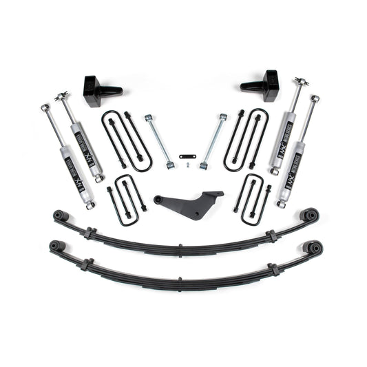 BDS Suspension | 4 Inch Lift Kit Ford F250/F350 Super Duty 99-04 4WD Square U Bolt Without Factory Overload Fox 2.0 Performance | BDS314FS