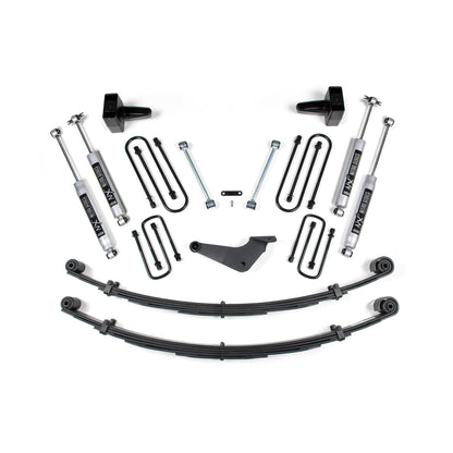 BDS Suspension | 4 Inch Lift Kit Ford F250/F350 Super Duty 99-04 4WD Square U Bolt Without Factory Overload NX2 Nitro | BDS314H