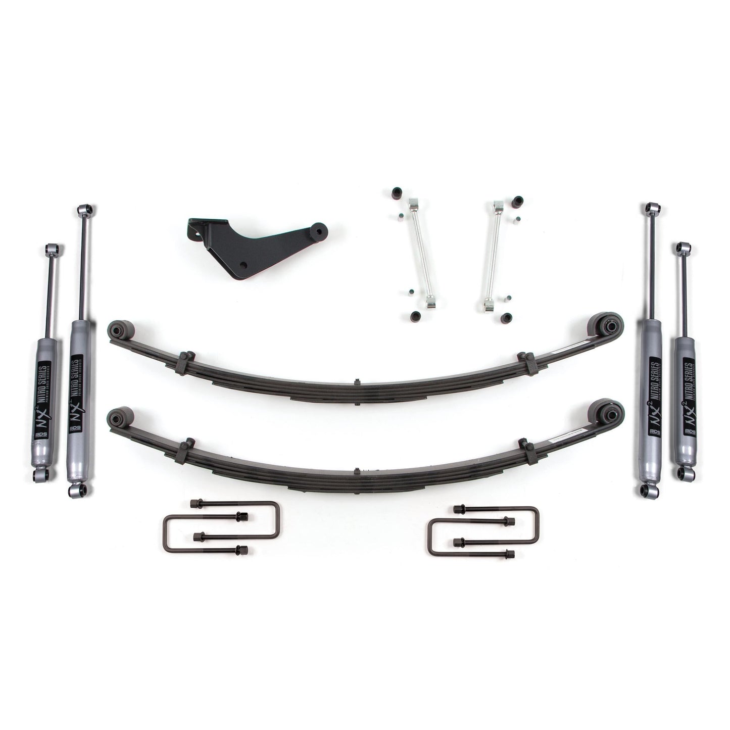 BDS Suspension | 2 Inch Leveling Kit Ford F250/F350 Super Duty 99-04 4WD Radius Front U Bolt Fox 2.0 Performance Shocks | BDS320FS