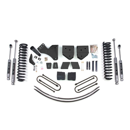 BDS Suspension | 6 Inch Lift Kit Ford F250/F350 Super Duty 05-07 4WD Diesel 3 Inch Block Plus Add A Leaf Without Overload NX2 Nitro | BDS353H