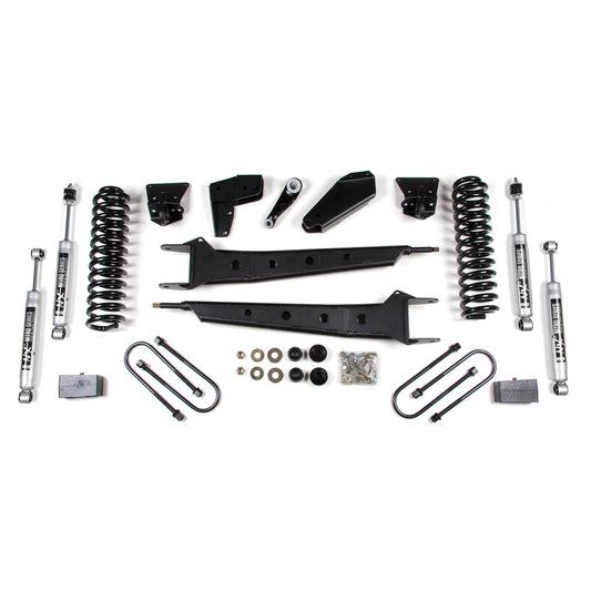 BDS Suspension | 4 Inch Lift Kit w/ Radius Arm Ford F150/Bronco 80-96 4WD Block Kit and Add A Leaf NX2 Nitro | BDS363H