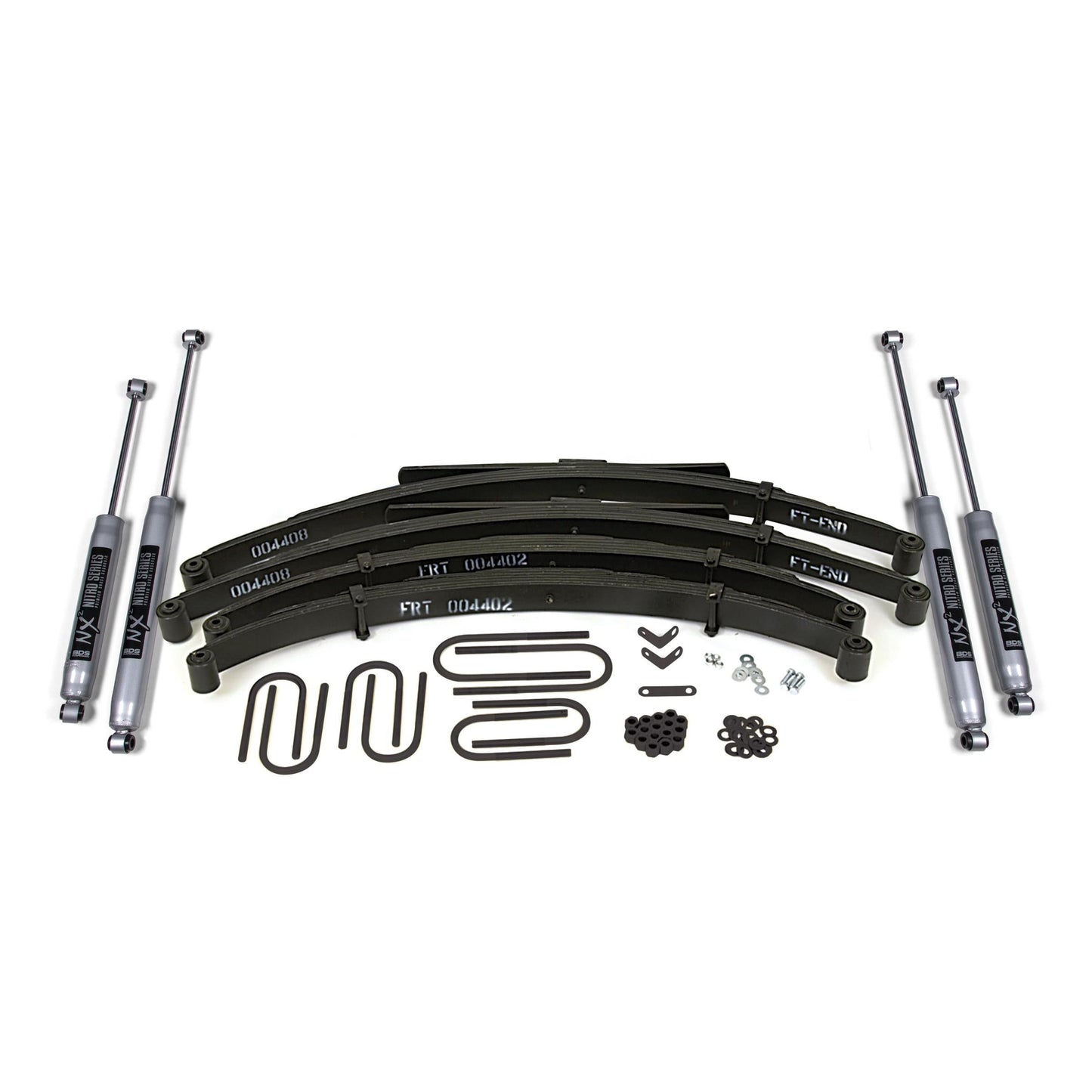 BDS Suspension | 4 Inch Lift Kit Jeep Cherokee SJ Wagoneer Grand Wagoneer or J10/J20 74-89 Leaf Springs NX2 Nitro | BDS404H