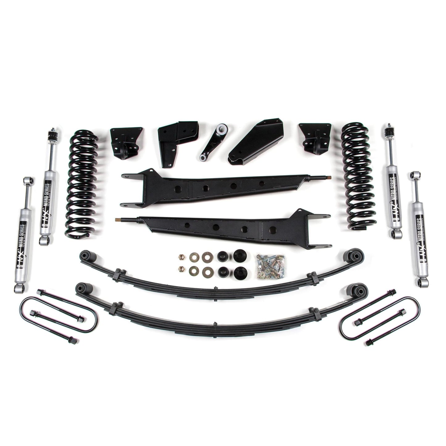 BDS Suspension | 6 Inch Lift Kit w/ Radius Arm Ford F100/F150 80-96 4WD 6 Inch Leaf Springs NX2 Nitro | BDS512H