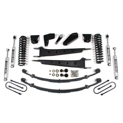 BDS Suspension | 6 Inch Lift Kit w/ Radius Arm Ford F100/F150 80-96 4WD 6 Inch Leaf Springs NX2 Nitro | BDS512H