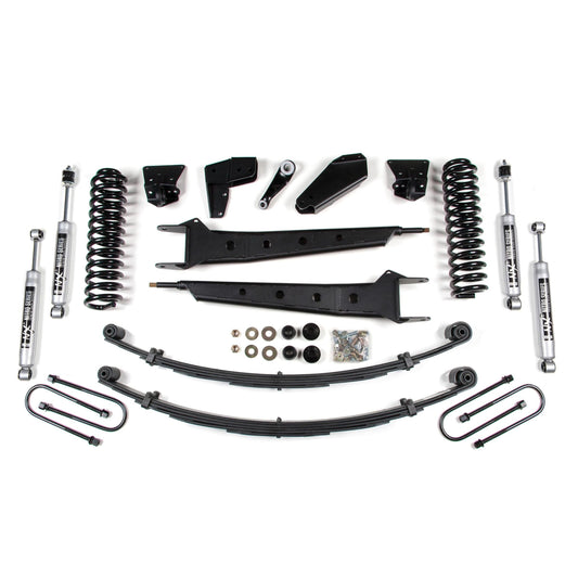 BDS Suspension | 6 Inch Lift Kit w/ Radius Arm Ford F100/F150 80-96 4WD 6 Inch Leaf Springs NX2 Nitro | BDS512H