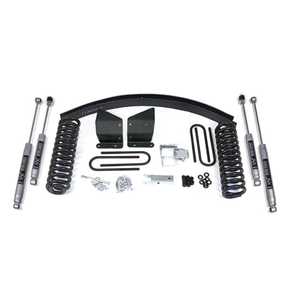 BDS Suspension | 4 Inch Lift Kit Ford Bronco 78-79 4WD Standard Front Shock Block and Add A Leaf NX2 Nitro | BDS521H