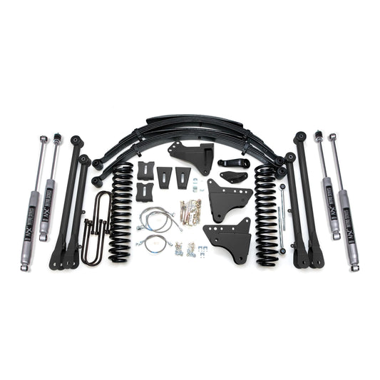 BDS Suspension | 8 Inch Lift Kit w/ 4-Link Ford F250/F350 Super Duty 05-07 4WD Gas Fox 2.0 Performance Shocks | BDS531FS