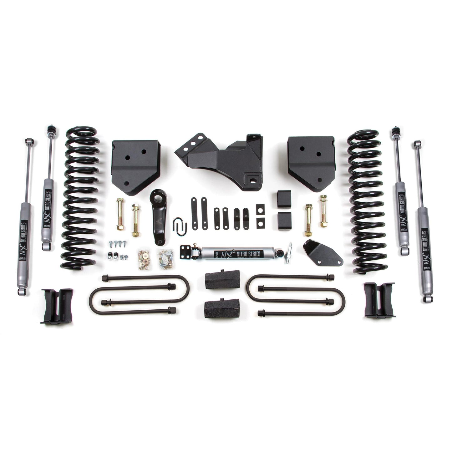 BDS Suspension | 4 Inch Lift Kit Ford F250/F350 Super Duty 08-10 4WD Gas Block Kit Without Factory Overload Fox 2.0 Performance | BDS542FS