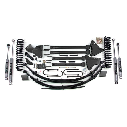 BDS Suspension | 8 Inch Lift Kit w/ 4-Link Ford F250/F350 Super Duty 08-10 4WD Diesel Fox 2.0 Performance Shocks | BDS567FS