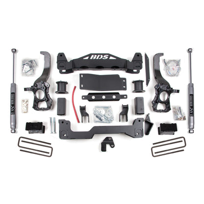 BDS Suspension | 4 Inch Lift Kit Ford F150 04-08 4WD Fox 2.0 Performance Shocks | BDS576FS