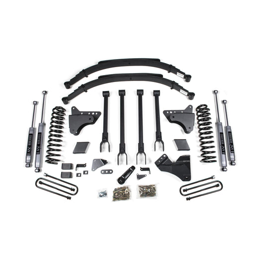 BDS Suspension | 6 Inch Lift Kit w/ 4-Link Ford F250/F350 Super Duty 11-16 4WD Gas 3 Inch Rear Blocks FOX 2.0 Performance | BDS587FS