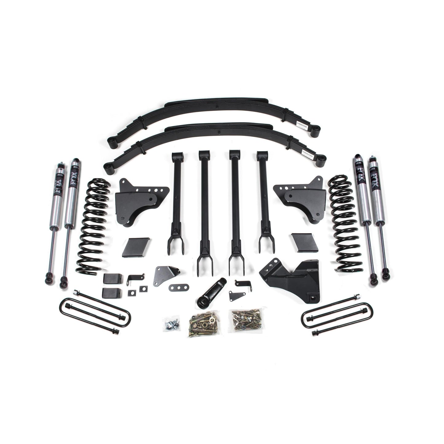 BDS Suspension | 6 Inch Lift Kit w/ 4-Link Ford F250/F350 Super Duty 11-16 4WD Diesel 2 Inch Rear Blocks FOX 2.0 Performance | BDS596FS