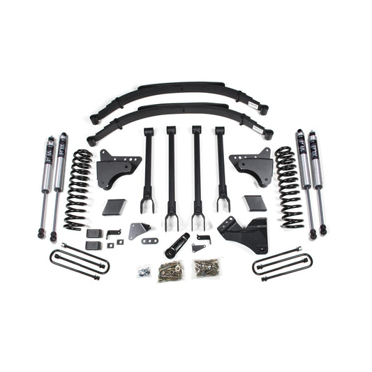 BDS Suspension | 6 Inch Lift Kit w/ 4-Link Ford F250/F350 Super Duty 11-16 4WD Diesel 2 Inch Rear Blocks FOX 2.0 Performance | BDS596FS
